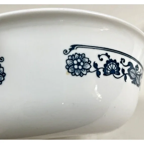 Corelle Corning 2 Vtg Old Town Blue Onion Soup Cereal Bowls + Campbell MmMm Good - Picture 6 of 13